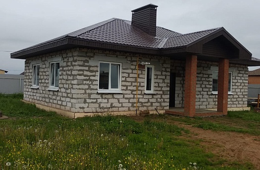 Строительство коробки дома в мкрн. Орловское.